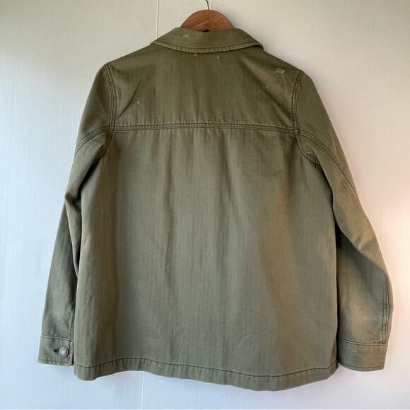American Eagle Outfitters military green jacket women’s medium Olive green - Picture 3 of 5